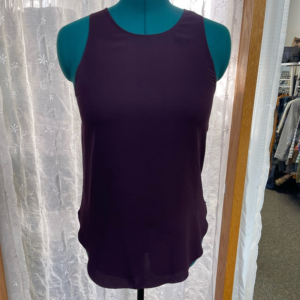 Wilfred purple zip tank size small